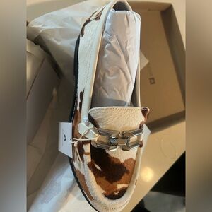 Cow Print Loafers
